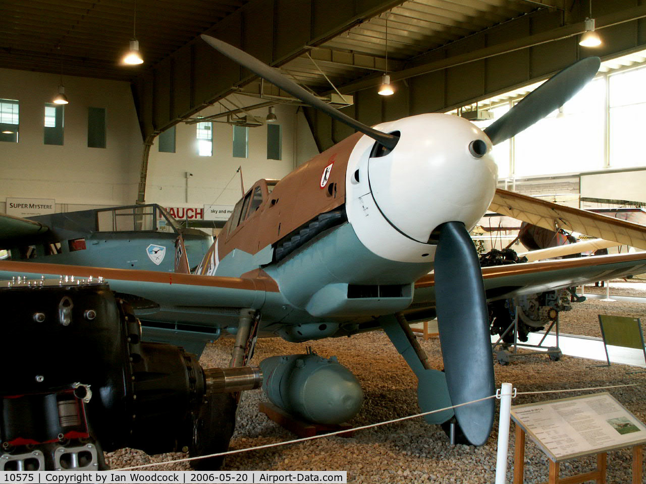10575, Messerschmitt Bf-109G-2 C/N Not found 10575, Hispano HA.1112-M1L/Luftwaffenmuseum/Berlin-Gatow