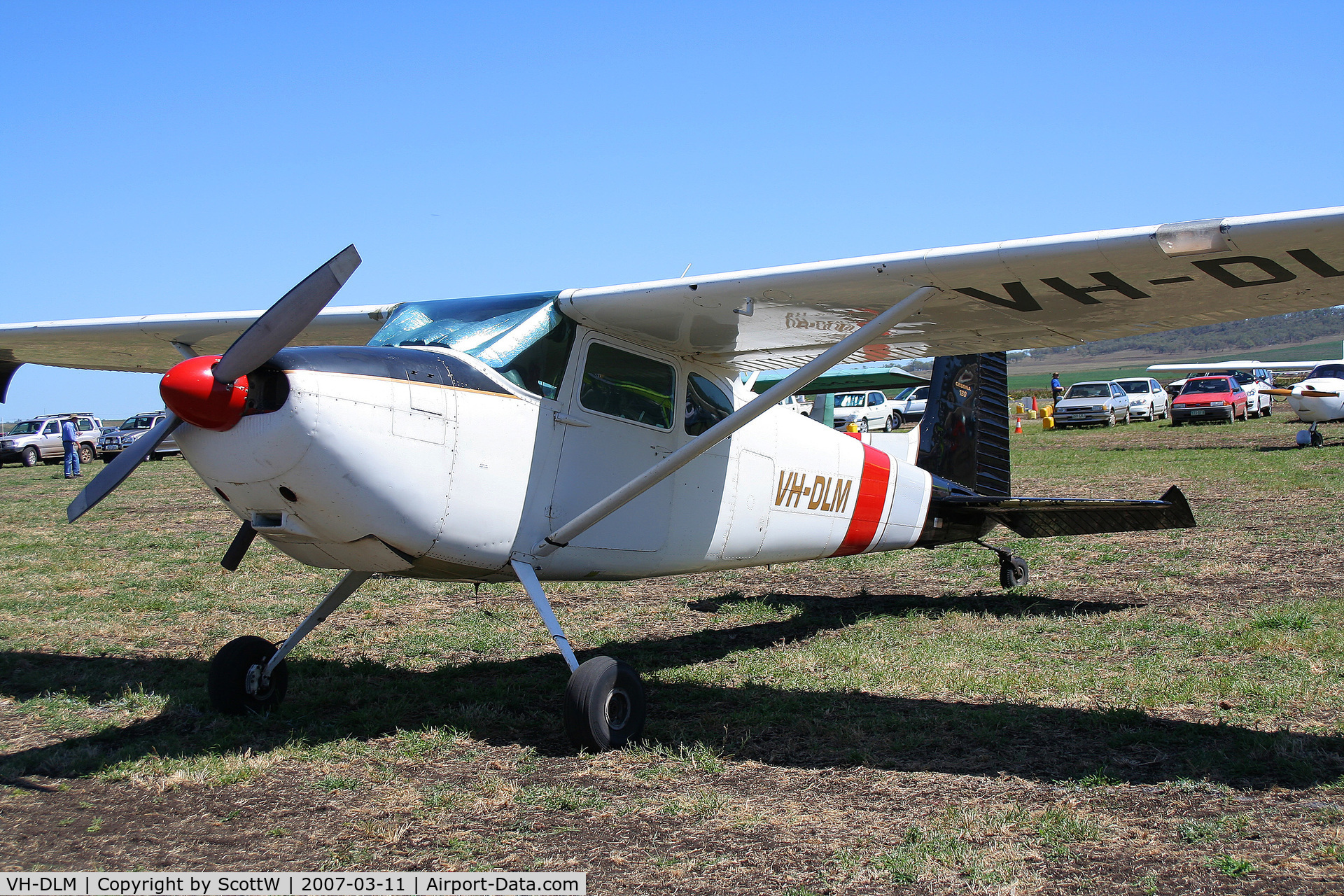 VH-DLM, 1957 Cessna 180A C/N 32812, image taken at a aprivate airfield Clifton S.E QLD Australia