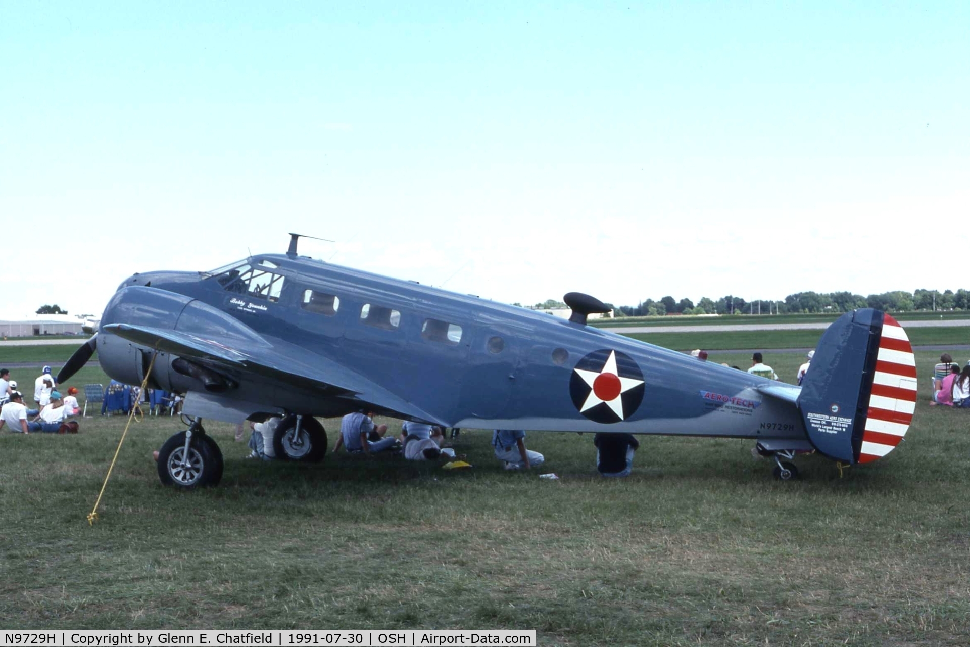 N9729H, 1942 Beech C18S C/N 8205, C-45 44-86946 became SNB-5, then JRB then C-45F