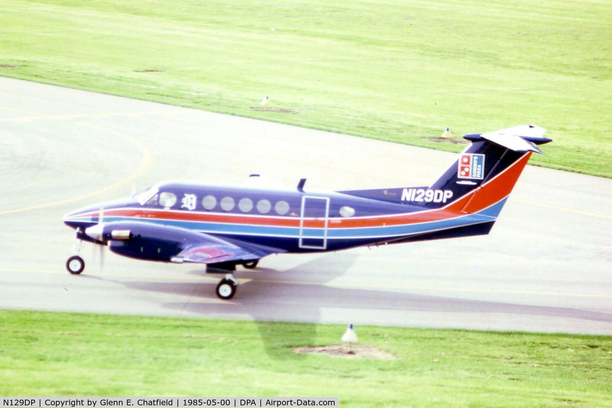 N129DP, 1982 Beech B200 King Air C/N BB-1064, ex N129DP, Dominoes Pizza