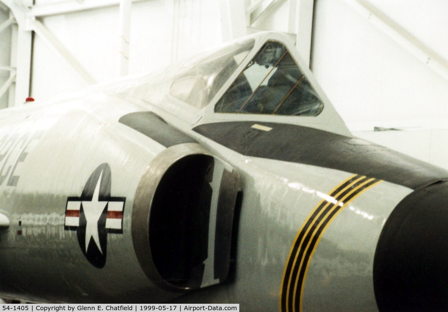 54-1405, 1954 Convair F-102A Delta Dagger C/N Not found 54-1405, F-102A at the Strategic Air & Space Museum