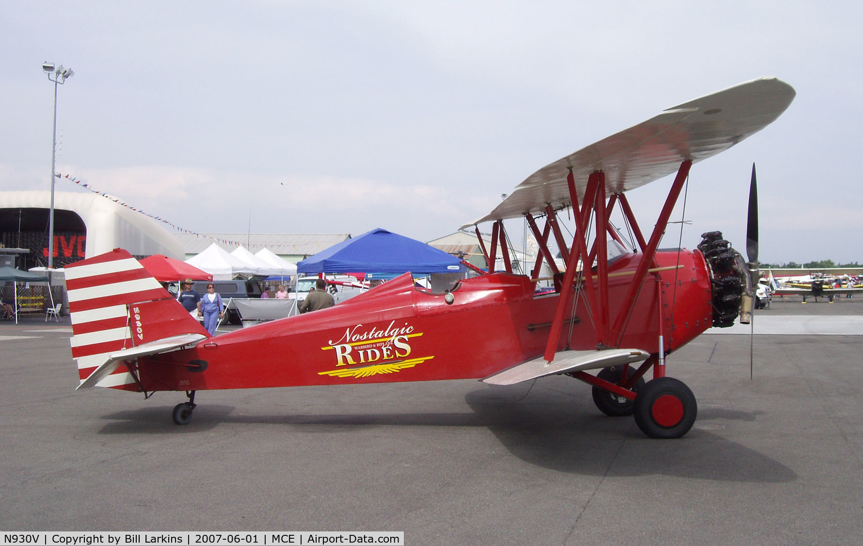 N930V, 1930 New Standard D-25 C/N 152, At Merced 50th Anniversary Antique Aircraft Fly-In