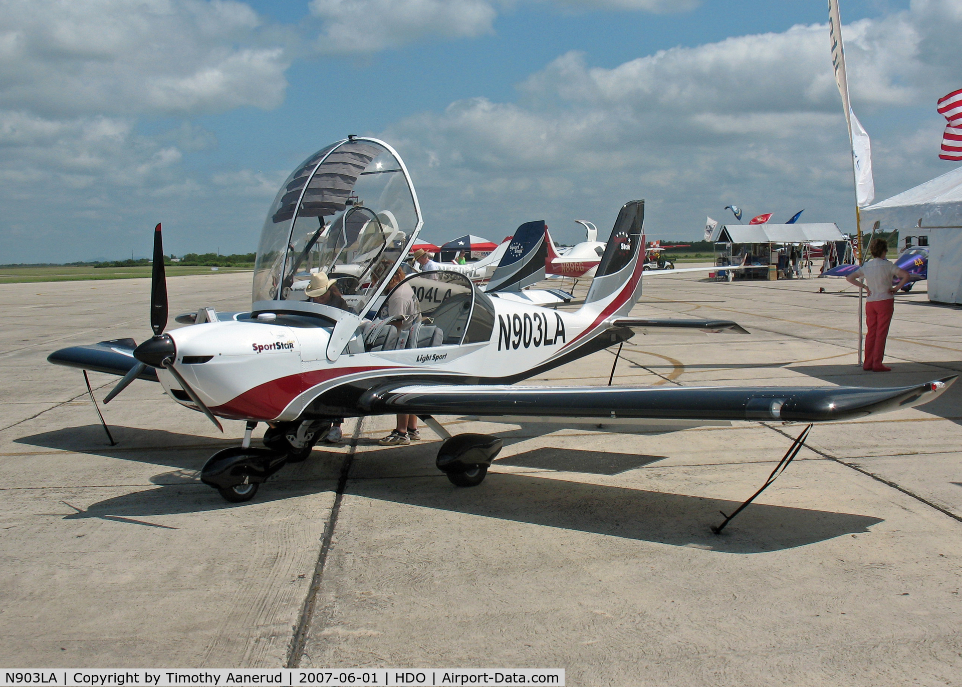 N903LA, 2007 Evektor-Aerotechnik Sportstar Plus C/N 20070903, The EAA Texas Fly-In