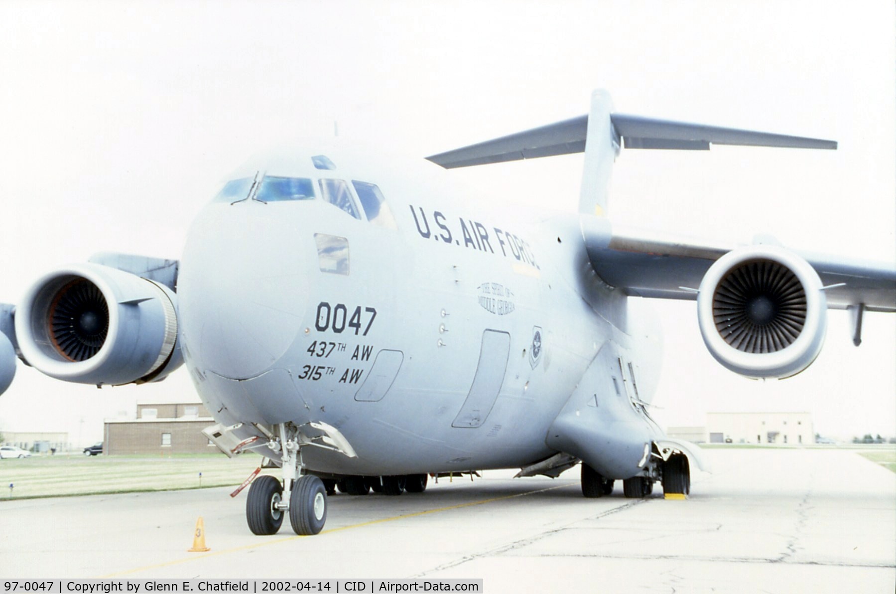 97-0047, 1997 Boeing C-17A Globemaster III C/N P-47, C-17A parked on taxiway D