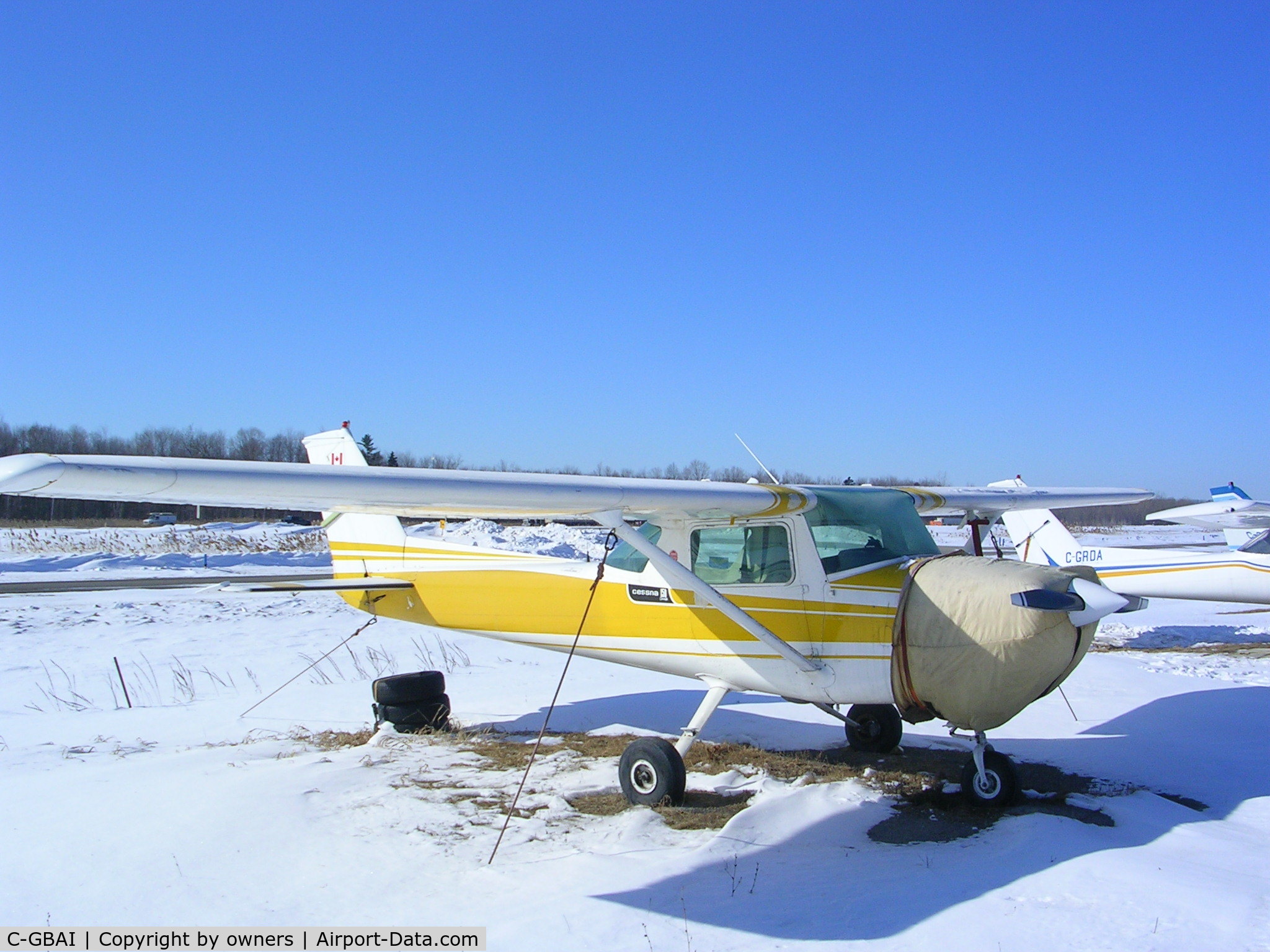 C-GBAI, 1972 Cessna 150L C/N 15073401, in the snow