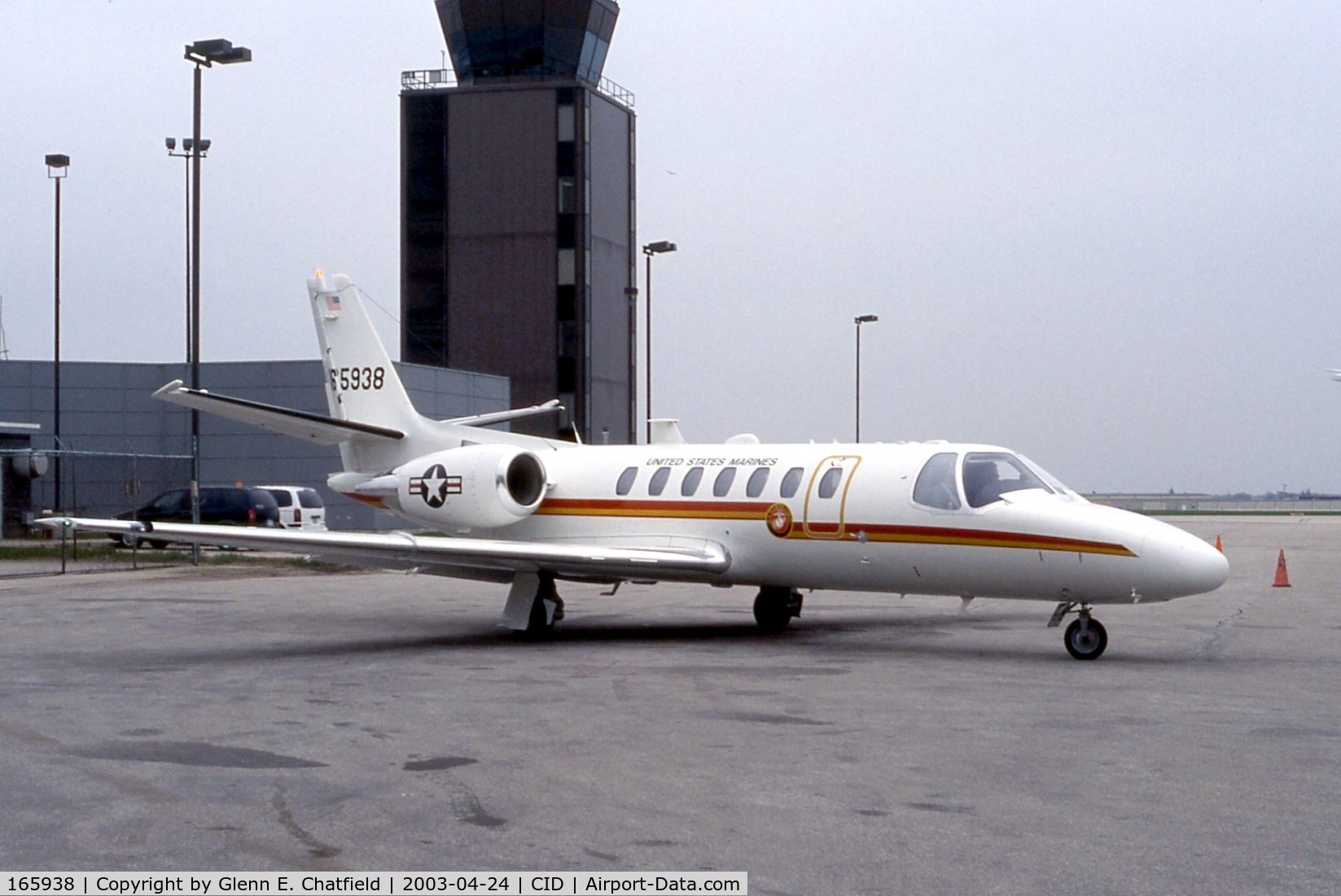 165938, 2001 Cessna UC-35D Citation Encore C/N 560-0567, UC-35D on the Landmark FBO ramp