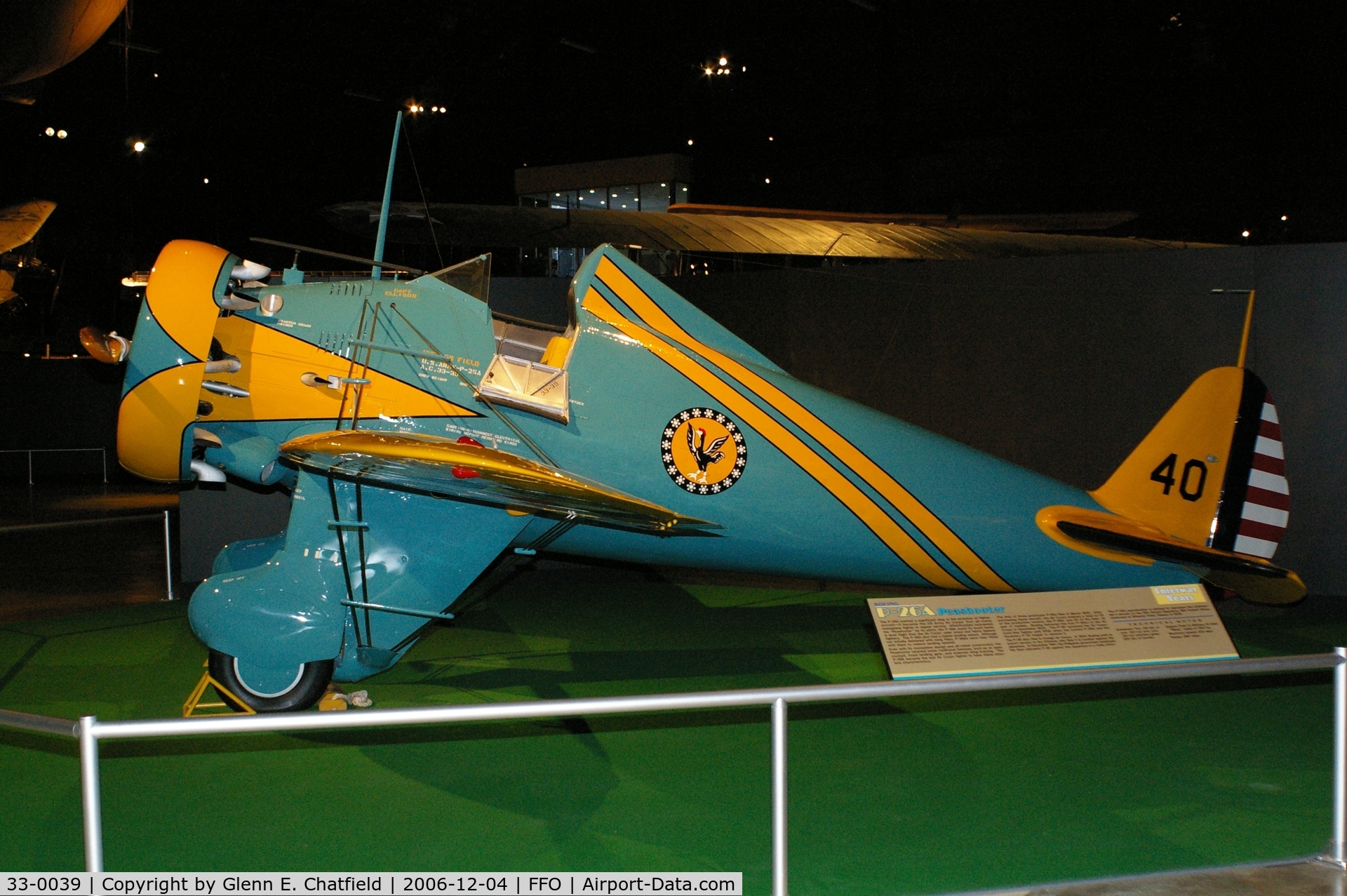 33-0039, 1933 Boeing P-26A Replica C/N 1815, P-26A reproduction at the National Museum of the U.S. Air Force