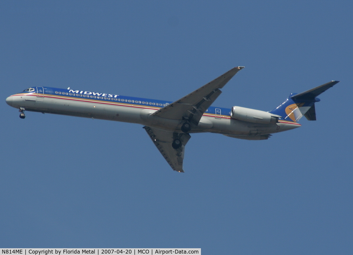 N814ME, 1981 McDonnell Douglas MD-81 (DC-9-81) C/N 48010, Midwest