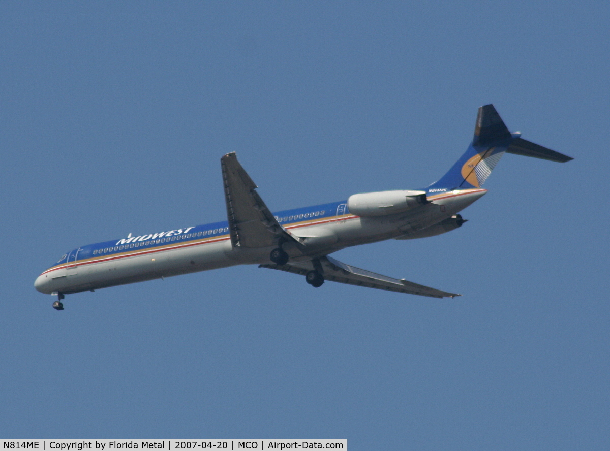 N814ME, 1981 McDonnell Douglas MD-81 (DC-9-81) C/N 48010, Midwest