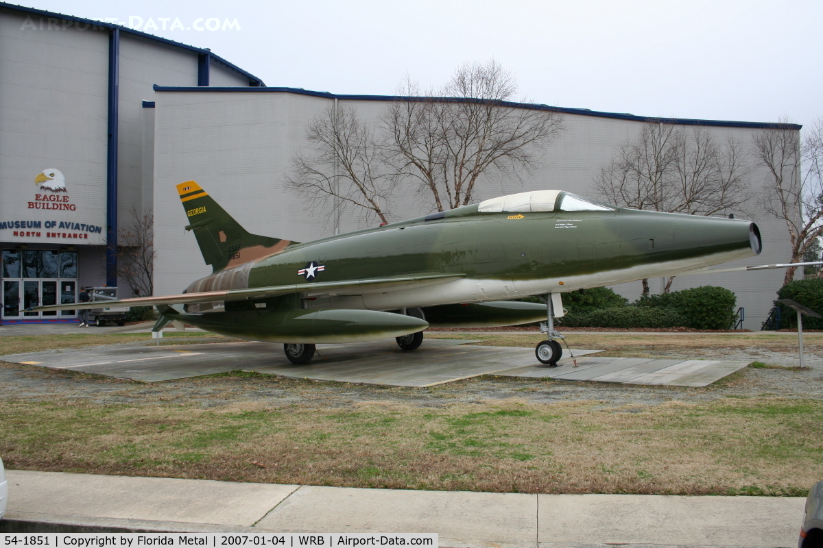 54-1851, 1954 North American F-100C  Super Sabre C/N 217-112, F-100