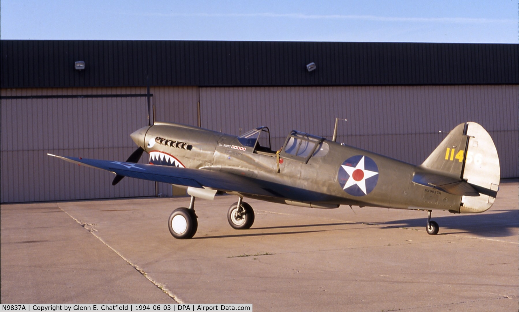 N9837A, 1944 Curtiss P-40N Warhawk C/N 33108, Shortly after restoration