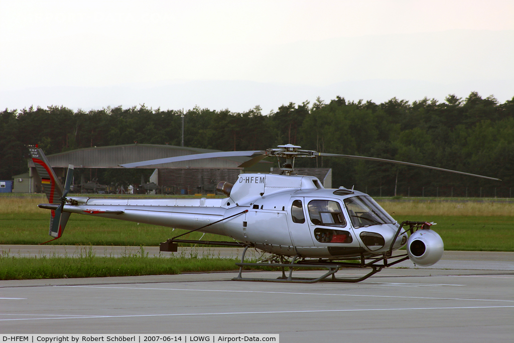 D-HFEM, Eurocopter AS-350B-2 Ecureuil Ecureuil C/N 1322, with special equipment