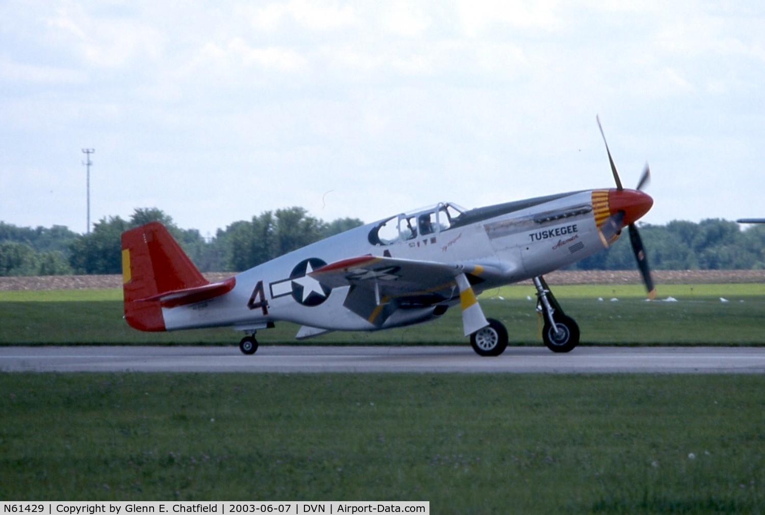 N61429, 1942 North American P-51C Mustang C/N 103-26199, At the Quad Cities Air Show