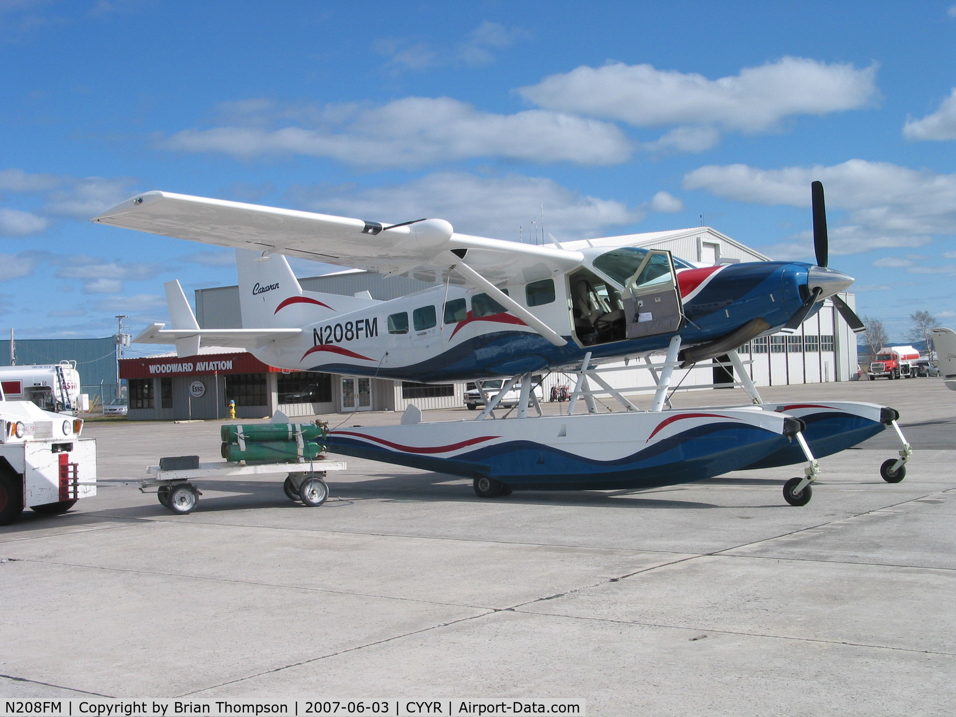 N208FM, 2001 Cessna 208 Caravan I C/N 208-00336, N208FM on the ground at Goose Bay