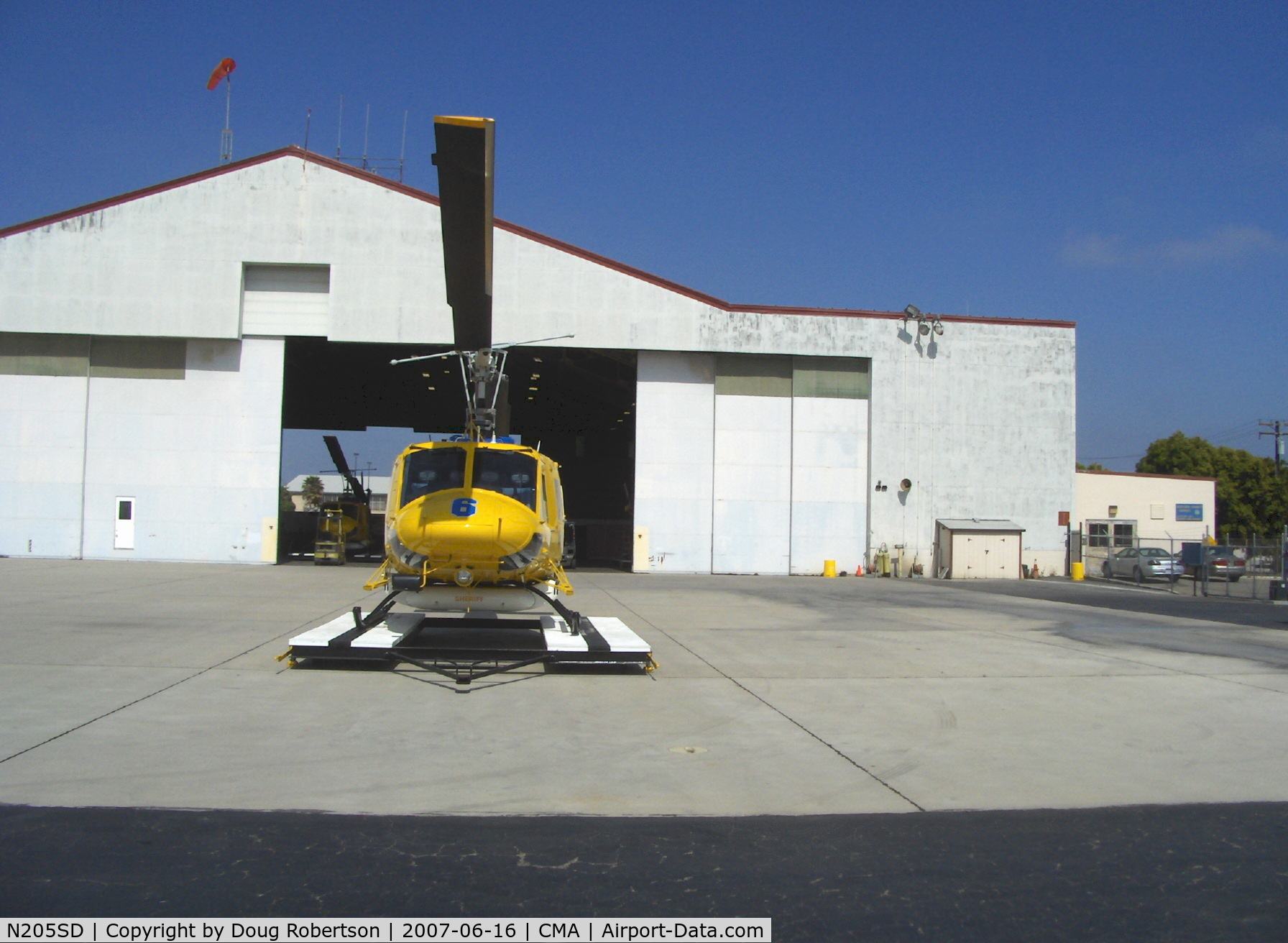 N205SD, 1970 Bell HH-1H Iroquois C/N 17116, 1970 Bell HH-1H, Ventura County Sheriff's Dept. #6, completely rebuilt from wartime service as Bell Iroquois Huey, one Lycoming T53-C-13 turboshaft 1,400 shp, Search & Rescue equipped