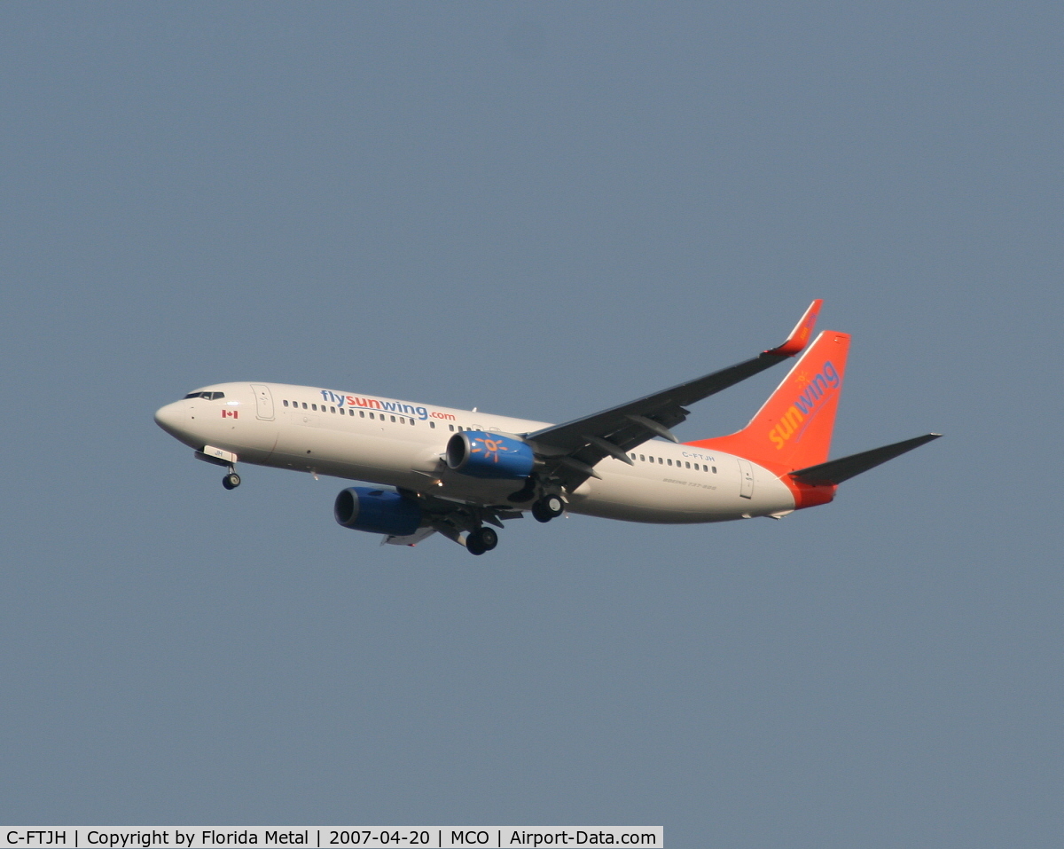 C-FTJH, 2007 Boeing 737-8BK C/N 29642, Sunwing