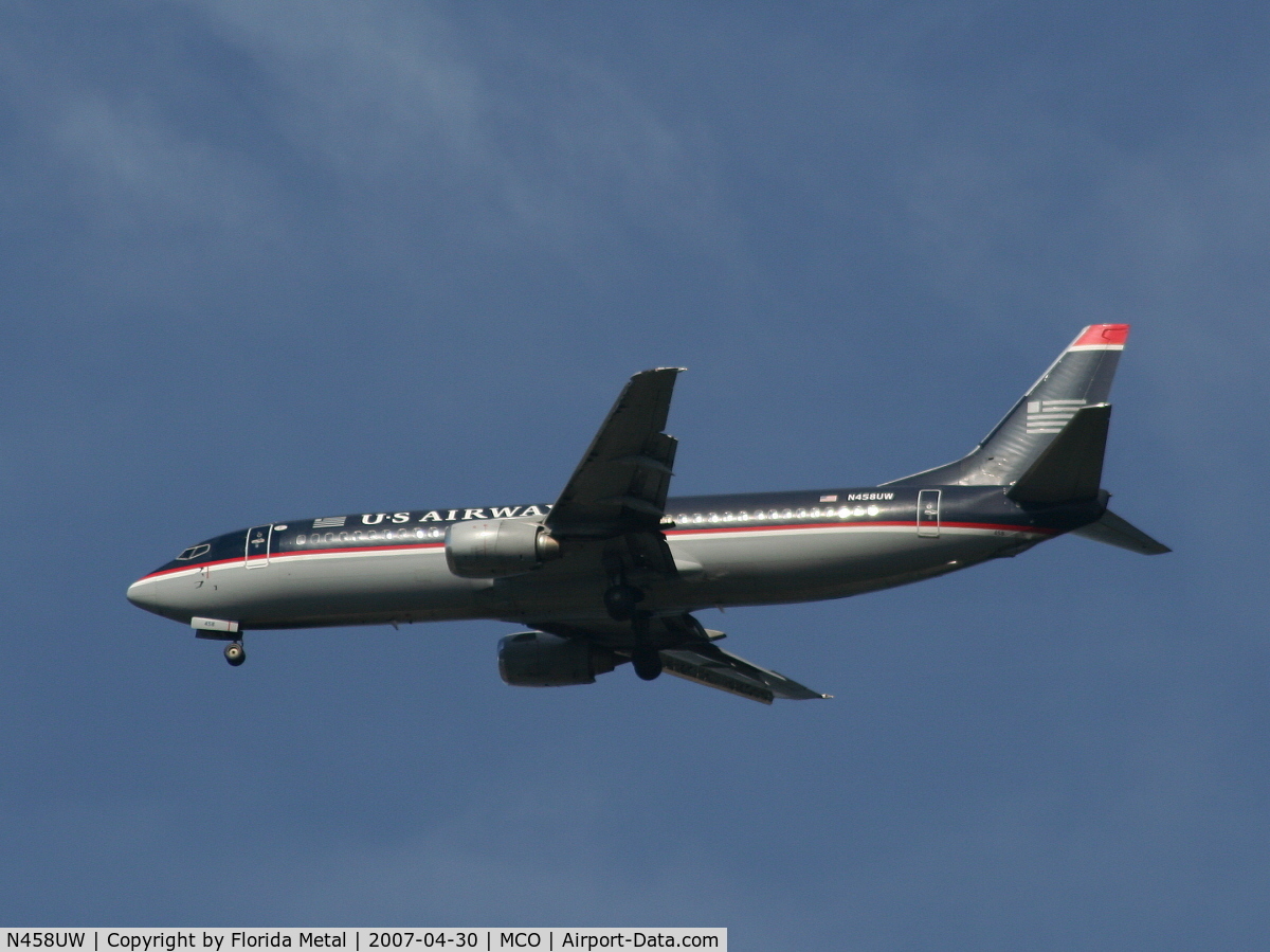 N458UW, 1991 Boeing 737-4B7 C/N 25022, US