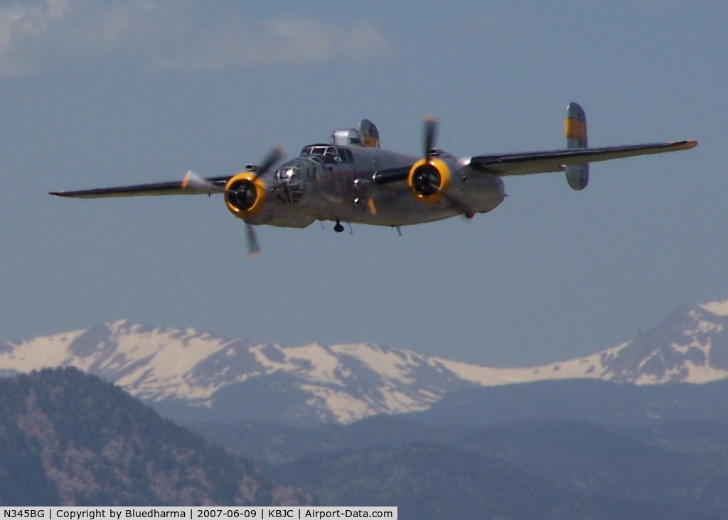 N345BG, 1944 North American TB-25N Mitchell C/N 108-47531, Rockies Flyover