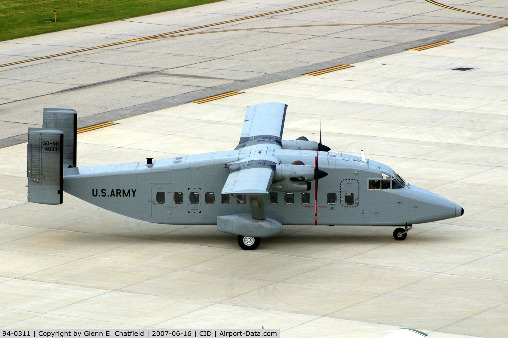 94-0311, 1994 Short C-23B Sherpa C/N AK-025, C-23B Sherpa parking at Landmark FBO