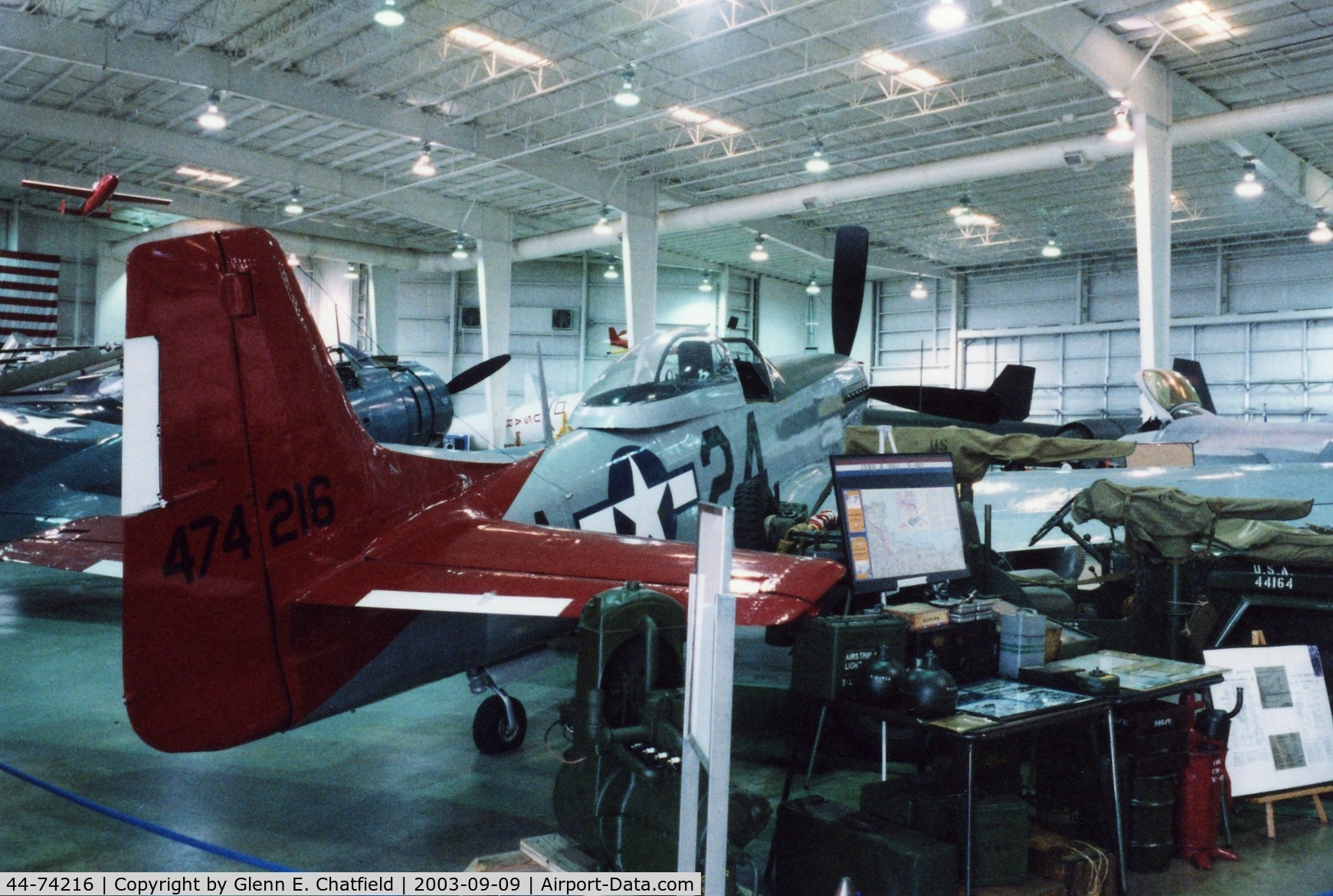 44-74216, 1944 North American P-51D-25-NA Mustang C/N 122-40756, P-51D at the Battleship Alabama Museum