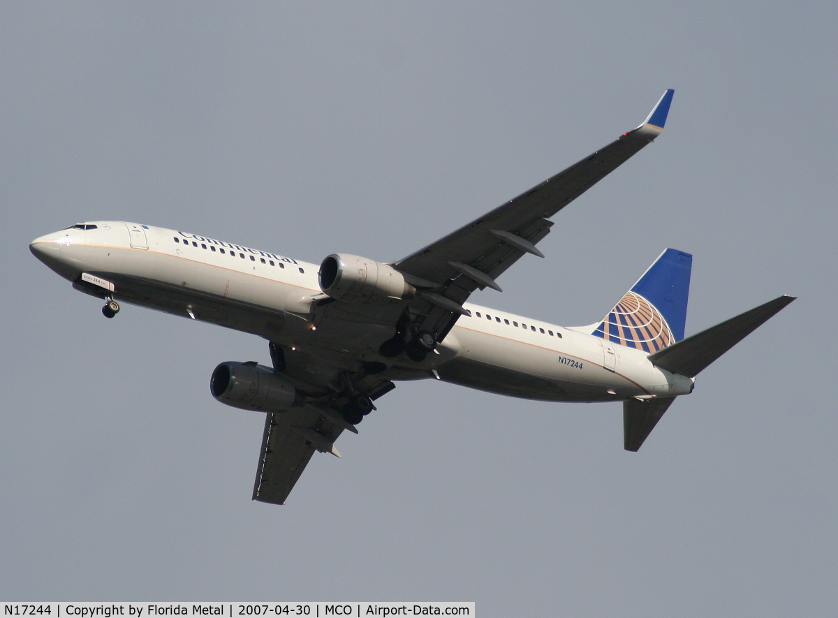 N17244, 1999 Boeing 737-824 C/N 28954, Continental