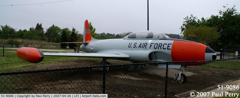 51-9086, 1951 Lockheed T-33A Shooting Star C/N 580-6870, Another T-bird on display