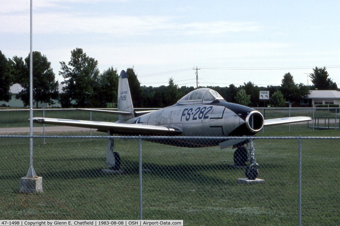 47-1498, 1947 Republic F-84C Thunderjet C/N Not found 47-1498, F-84C at the EAA Museum.  May no longer be there