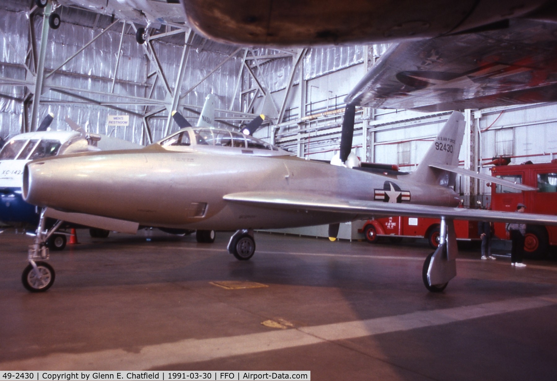 49-2430, 1950 Republic YRF-84F FICON C/N Not found 49-2430, YRF-84F at the National Museum of the U.S. Air Force
