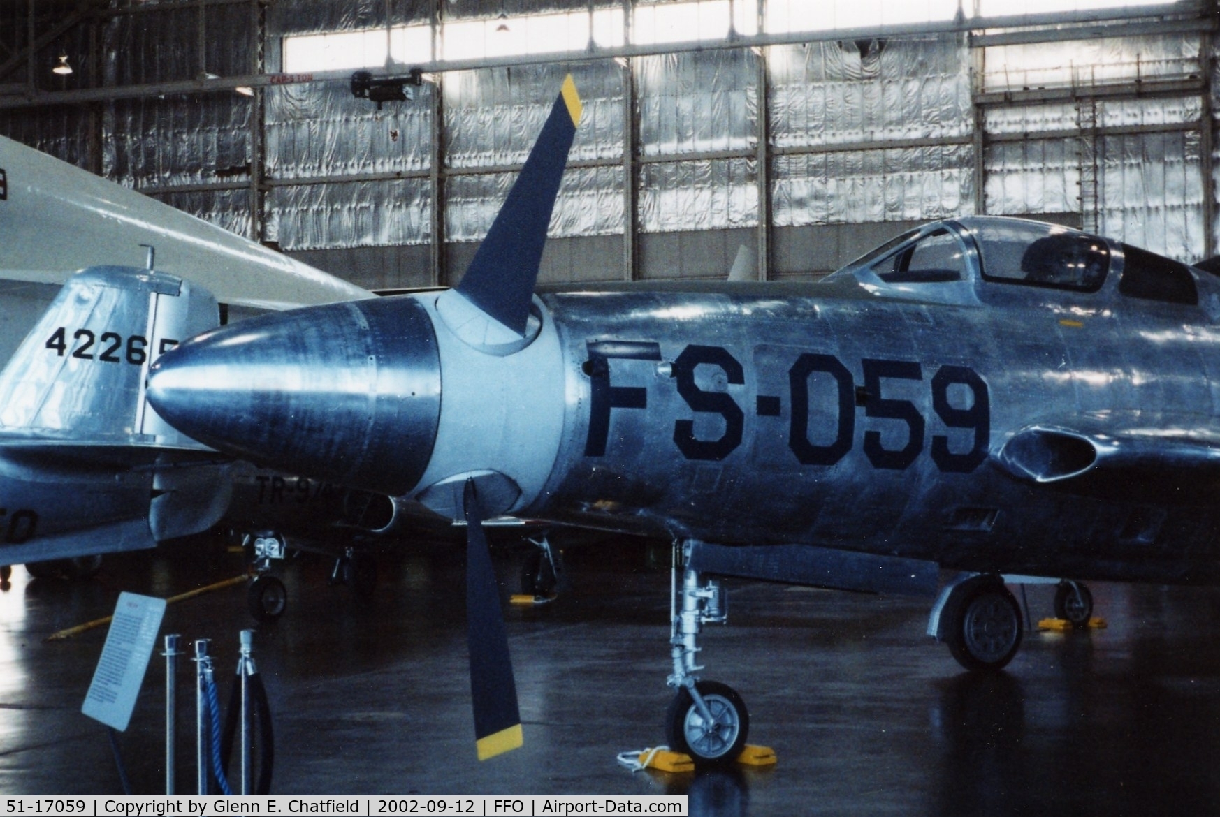 51-17059, 1955 Republic XF-84H Thunderstreak C/N 369, XF-84H at the National Museum of the U.S. Air Force