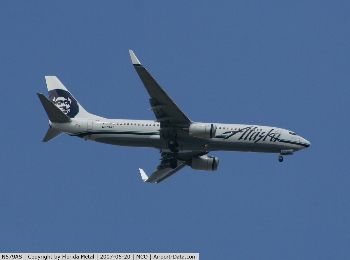 N579AS, 2007 Boeing 737-890 C/N 35187, Alaska