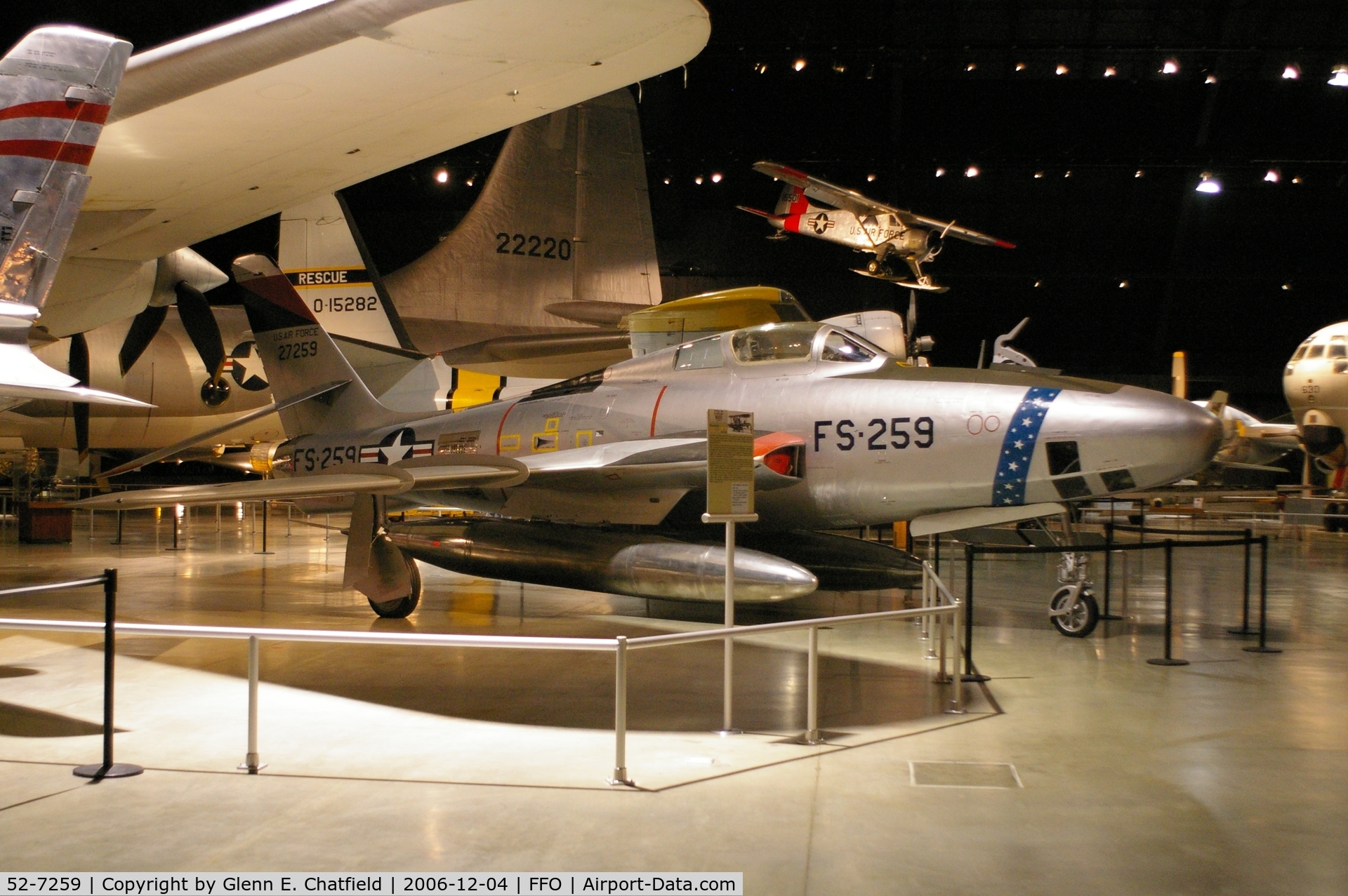 52-7259, Republic RF-84K-17-RE Thunderflash C/N 221, RF-84K at the National Museum of the U.S. Air Force
