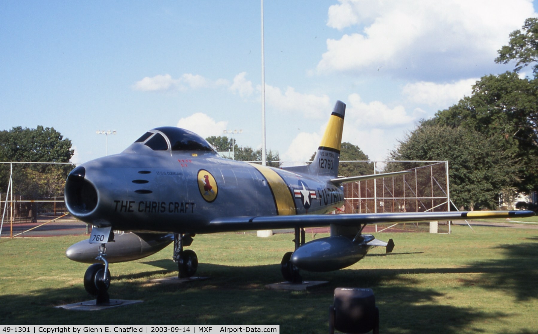 49-1301, 1949 North American F-86A-5-NA Sabre C/N 161-295, F-86A in the Air Park