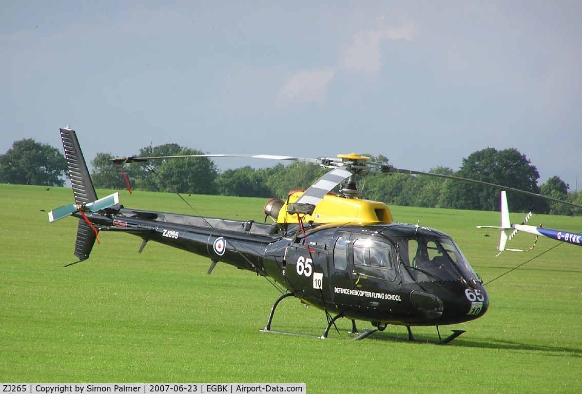 ZJ265, 1997 Eurocopter AS-350BB Squirrel HT1 Ecureuil C/N 2995, RAF Squirrel