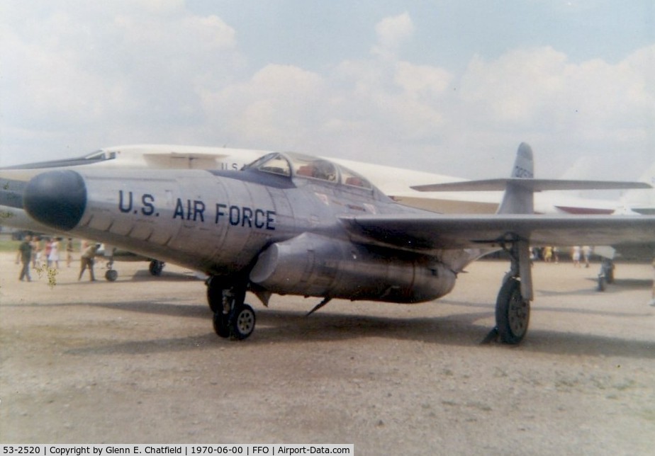 53-2520, 1953 Northrop F-89J-55-NO Scorpion C/N Not found 53-2520, F-89D at the old Air Force Museum at Patterson Field, Fairborn, OH.  Whereabouts now unknown