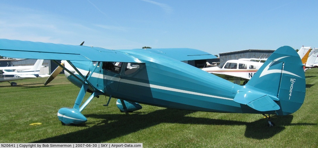 N20641, 1938 Fairchild 24 K C/N 3318, Fly-in at Sandusky, OH