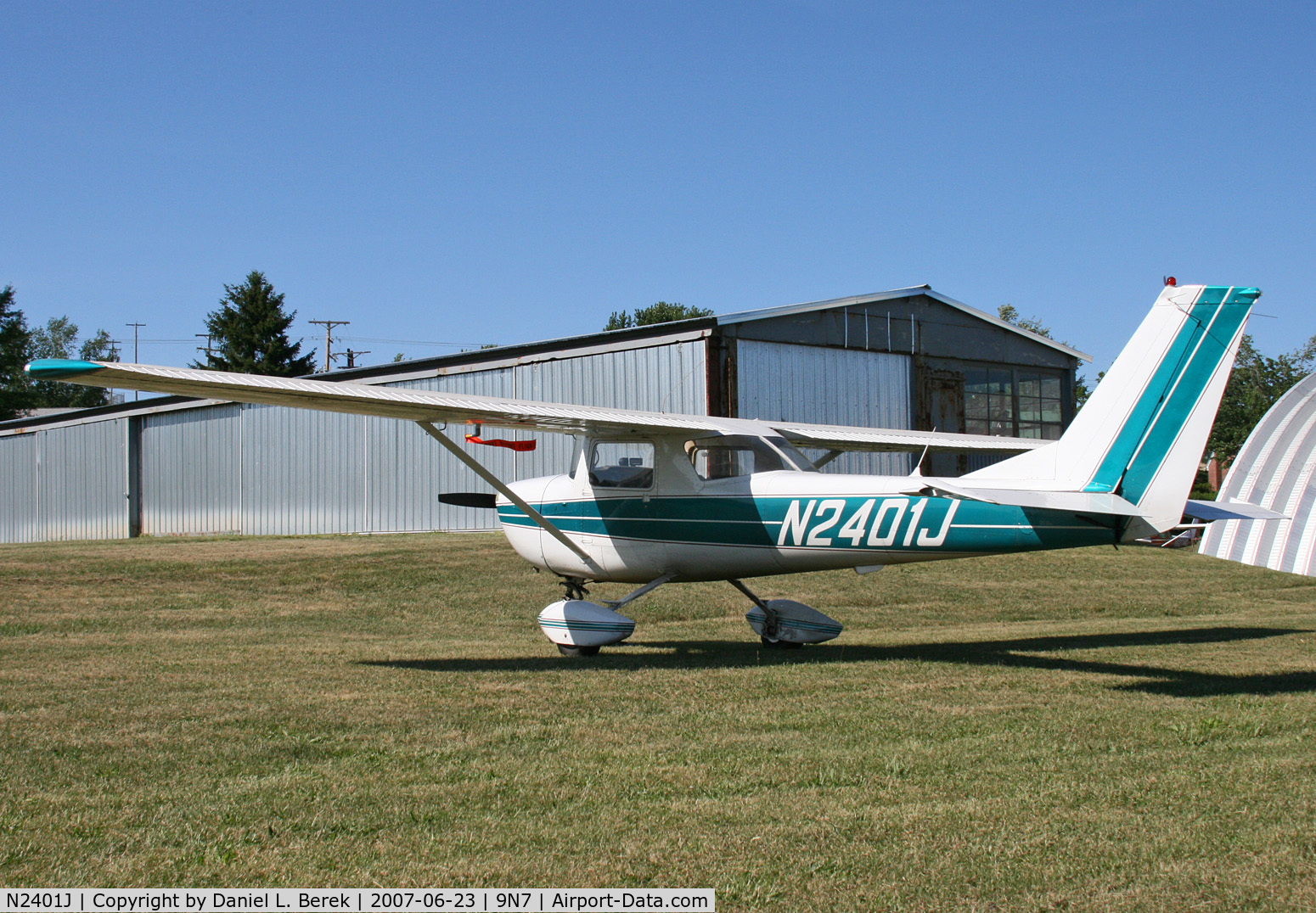 N2401J, 1966 Cessna 150G C/N 15065501, Spotless 1966 Cessna 150G is at home at Farmers Pride, Fredericksburg, PA.