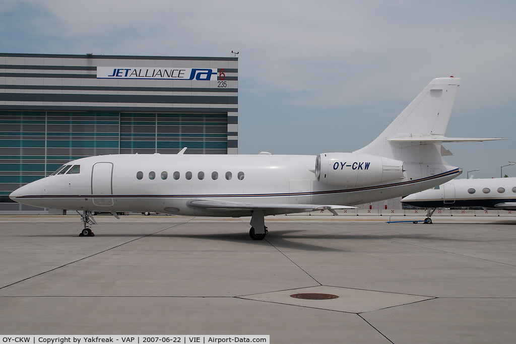 OY-CKW, 2002 Dassault Falcon 2000 C/N 166, Air Alsie Falcon 2000