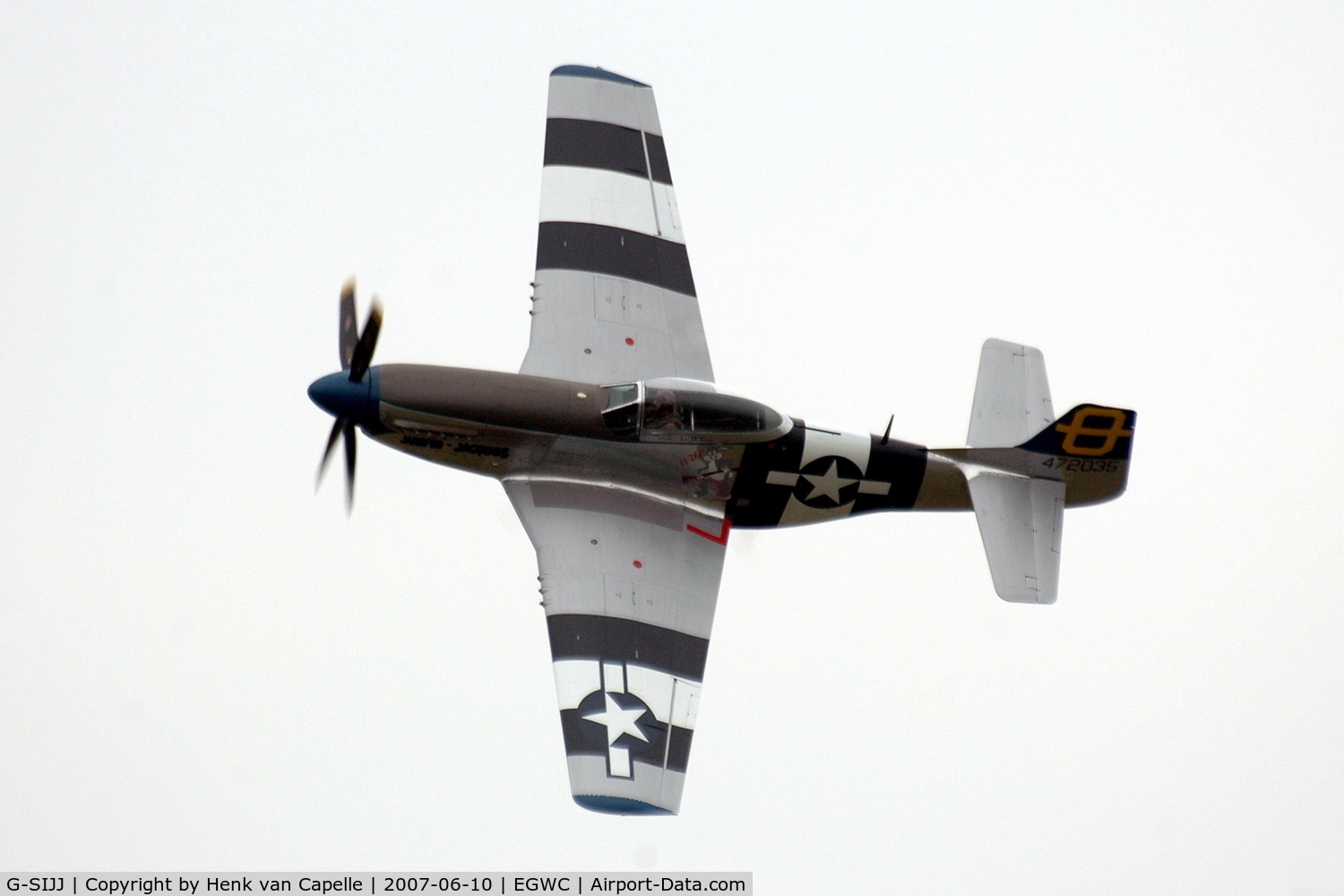 G-SIJJ, 1944 North American P-51D Mustang C/N 122-31894 (44-72035), Jumpin' Jacques flown by its owner.
