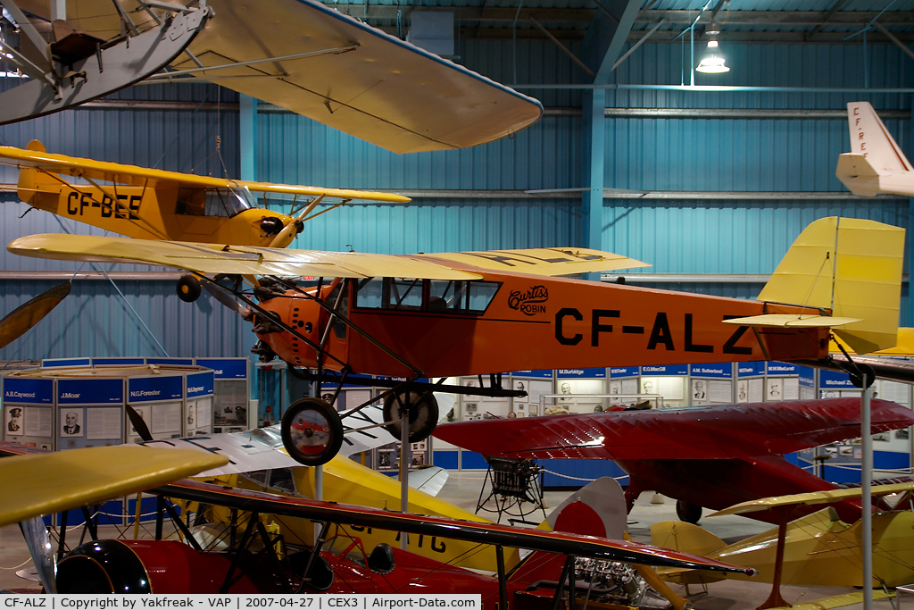 CF-ALZ, 1929 Curtiss-Wright Robin C-1 C/N 405, Curtiss C1 Robin