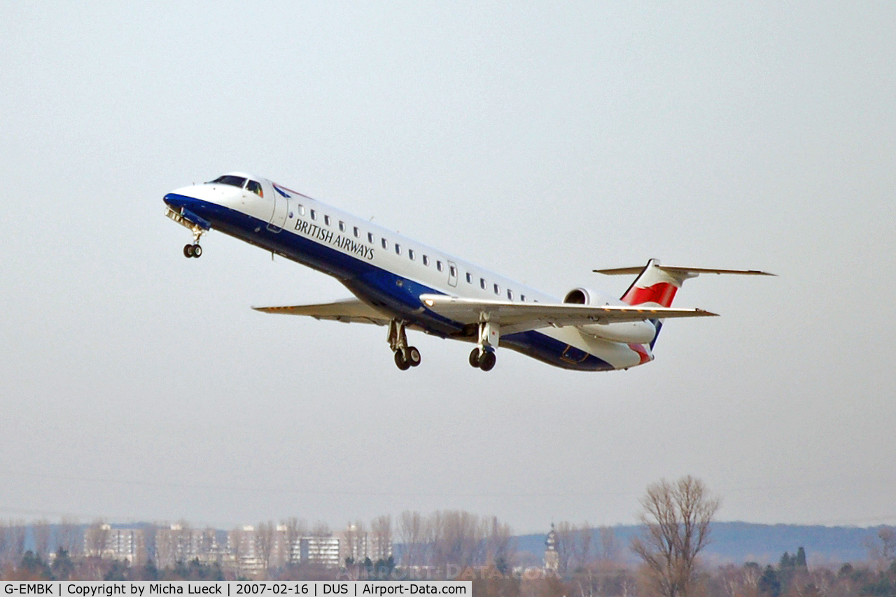 G-EMBK, 1999 Embraer EMB-145EU (ERJ-145EU) C/N 145167, Taking off