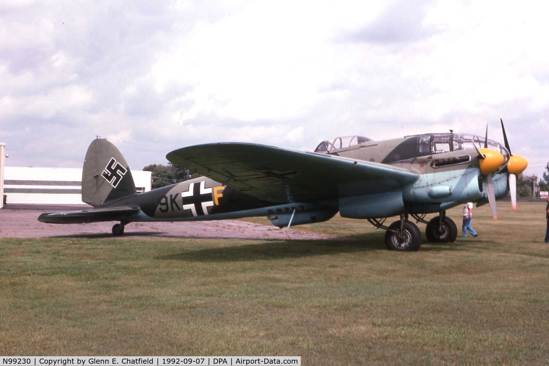 N99230, Heinkel He-111 C/N B2-1-27, CASA 2.111 flying through.