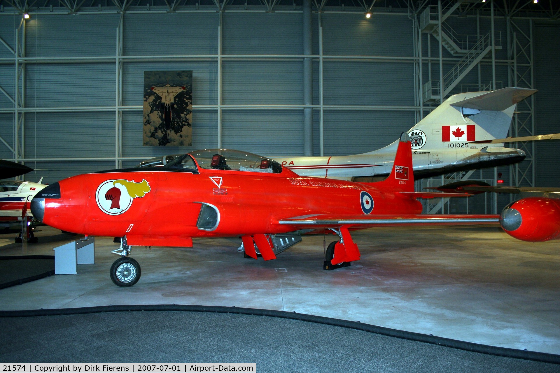 21574, 1957 Canadair CT-133 Silver Star C/N T33-574, T-33 Red Knight, Rockcliff air Museum