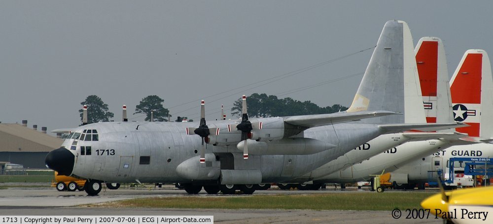 1713, 1984 Lockheed HC-130H Hercules C/N 382-5034, Another Herc getting some work done, yet to receive her paint