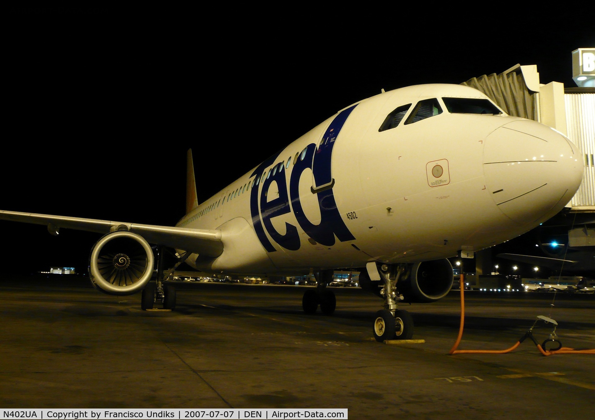 N402UA, 1993 Airbus A320-232 C/N 439, Ted A320