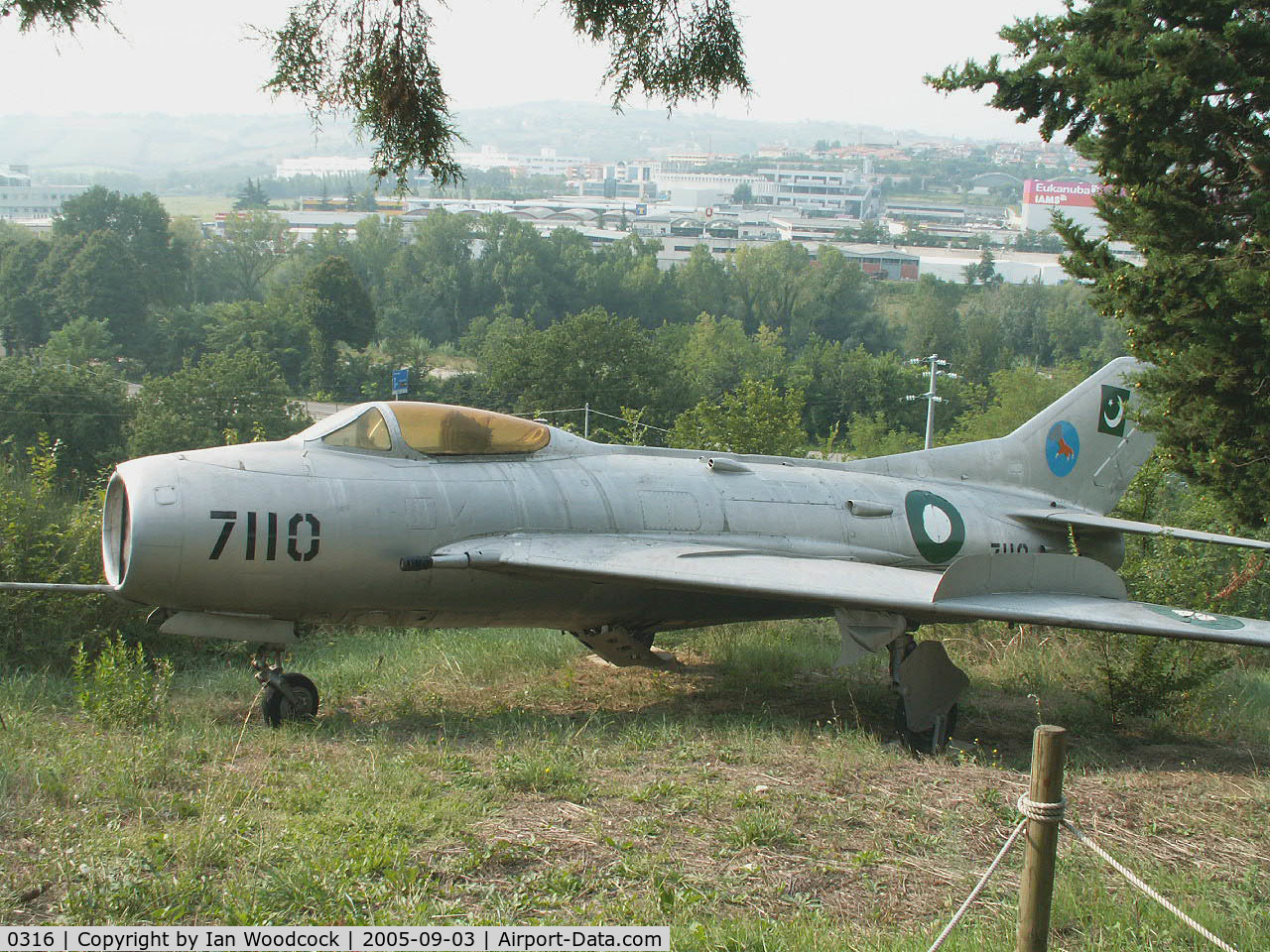 0316, Mikoyan-Gurevich MiG-19S C/N 150316, Mikoyan-Gurevich MiG-19S/Preserved/Cerbaiola,Emilia-Romagna (in Pakistani Marks 7110)