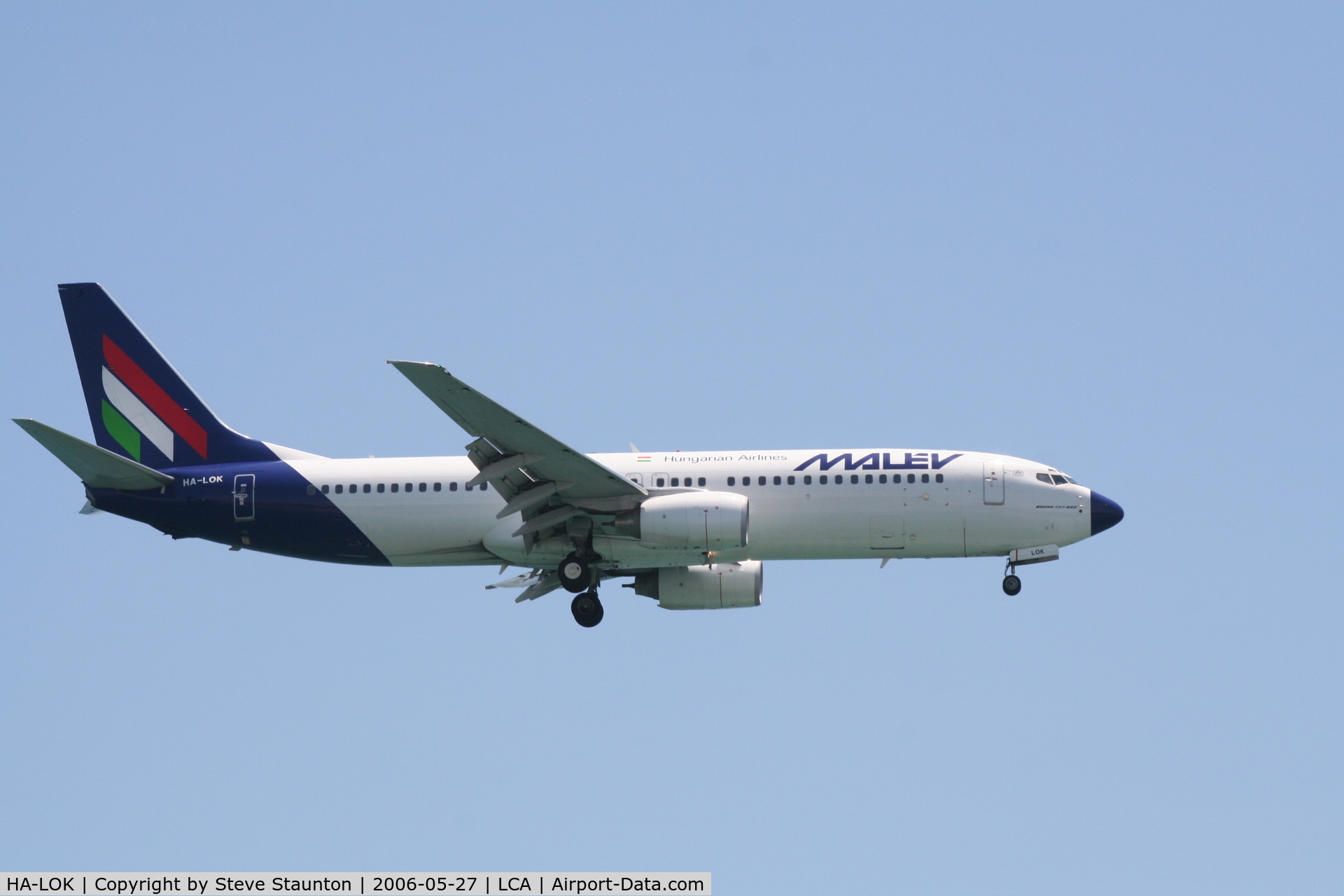 HA-LOK, 2004 Boeing 737-8Q8 C/N 30669, Taken on a beach in Larnaca