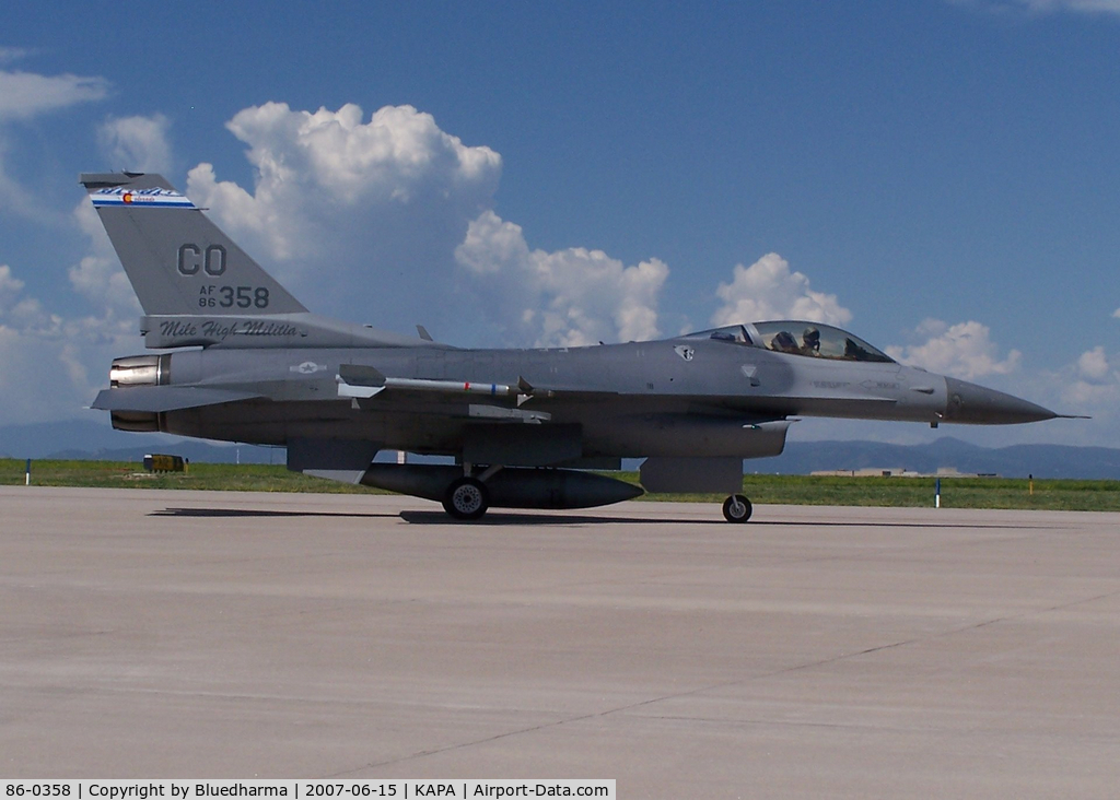86-0358, 1986 General Dynamics F-16C Fighting Falcon C/N 5C-464, Taxi Out