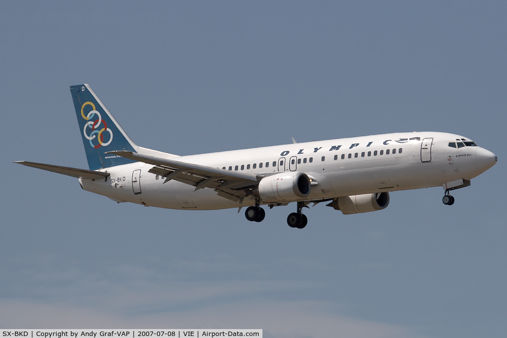 SX-BKD, 1991 Boeing 737-484 C/N 25362, Olympic Airlines 737-400