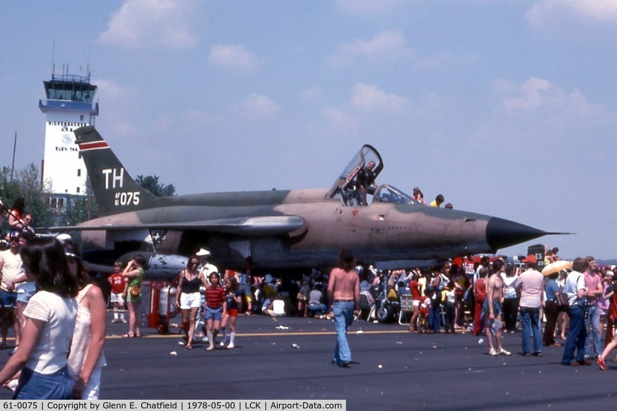 61-0075, 1961 Republic F-105D-15-RE Thunderchief C/N D270, F-105D at Rickenbacker Air Force Base air show day