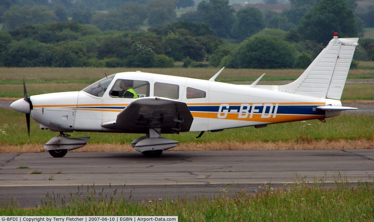G-BFDI, 1977 Piper PA-28-181 Cherokee Archer II C/N 28-7790382, Pa28 at Tollerton